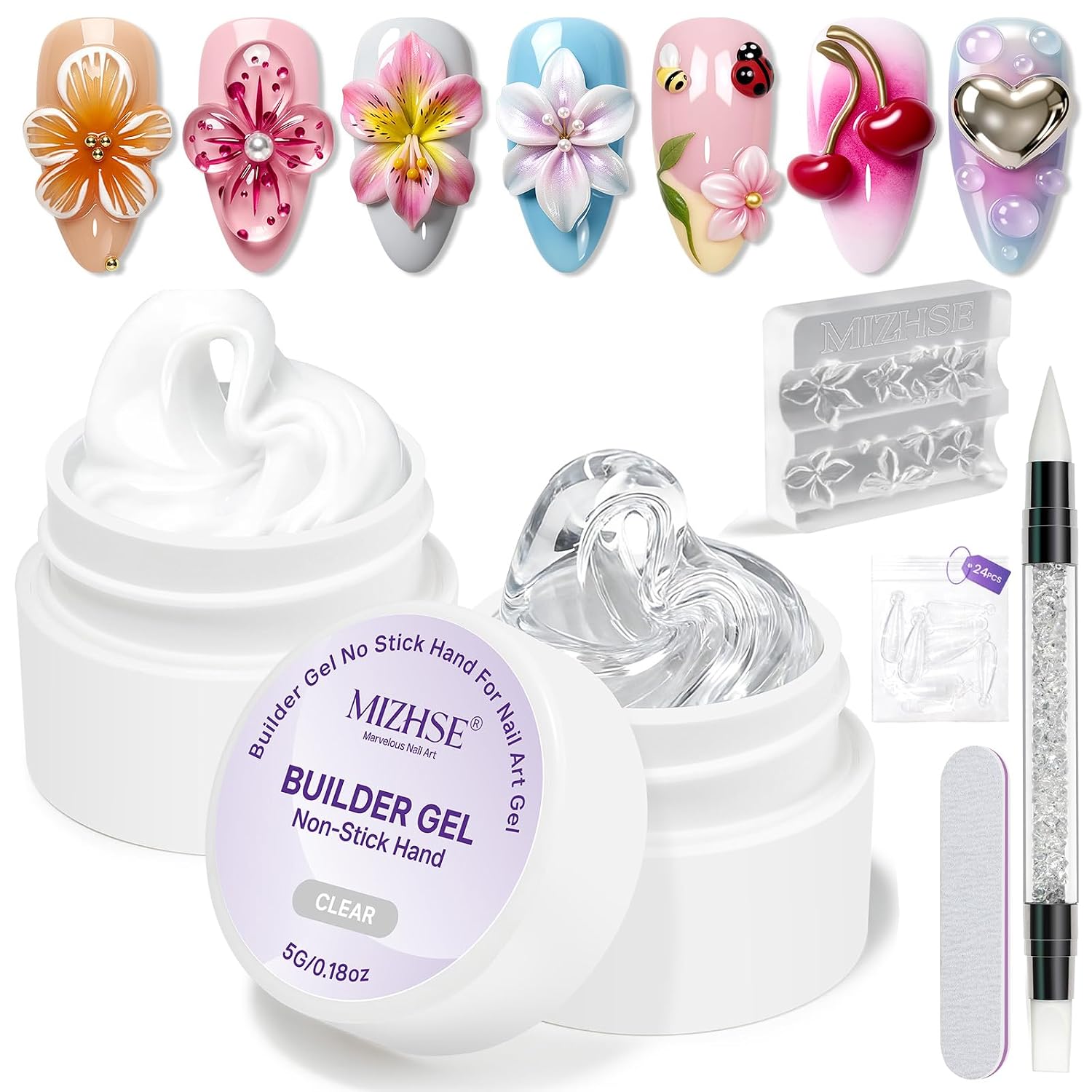 3D Sculpting Gel for Nails: Clear & White Kit Guide