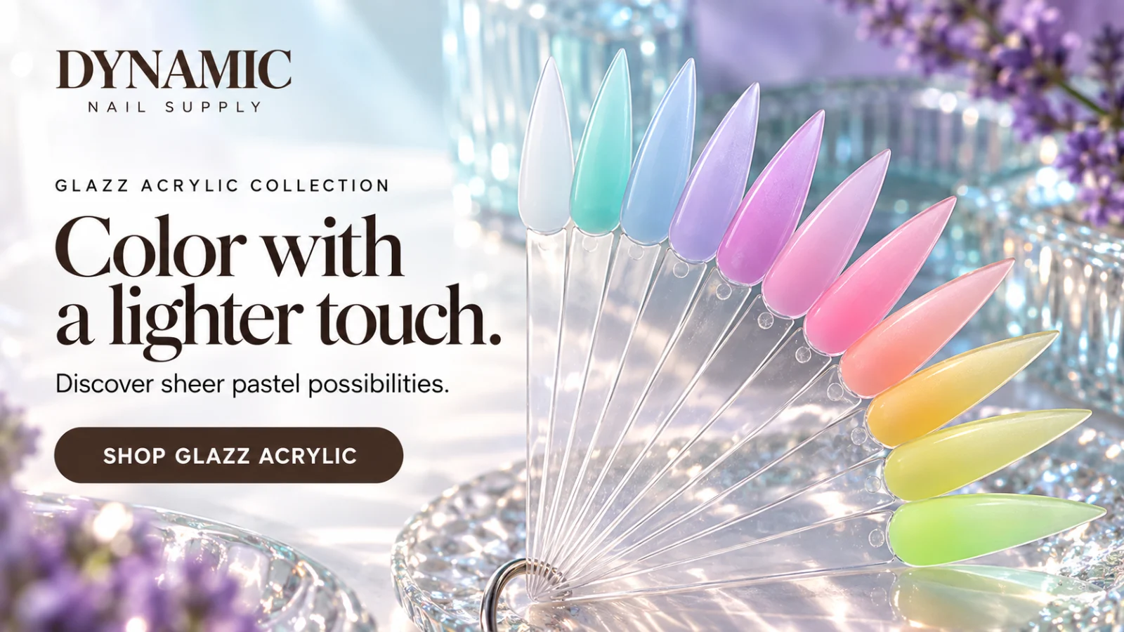 Glazz Acrylic Collection Glazz acrylic collection – sheer pastel jelly acrylic swatches