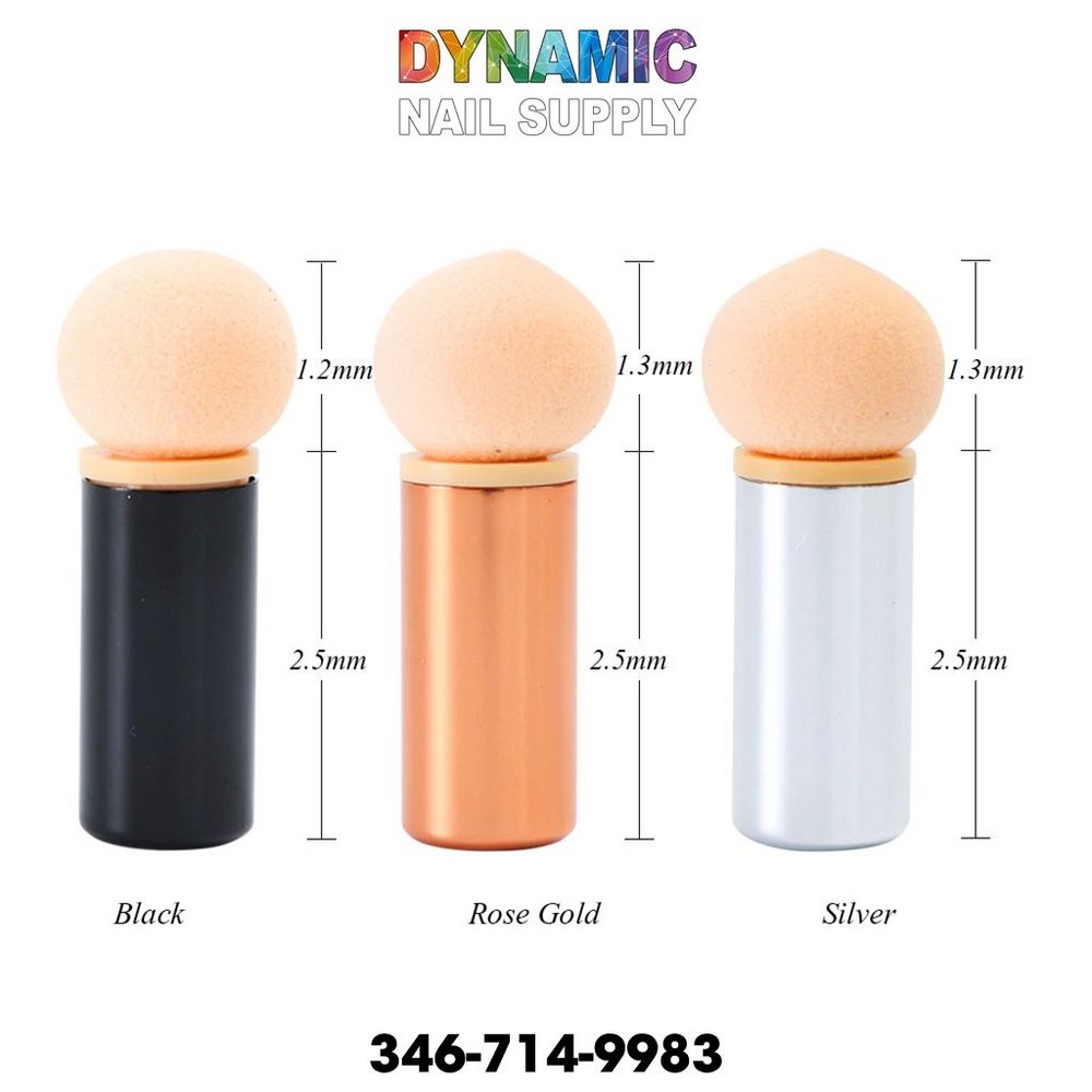 double head glitter nail brush sponge pen - 6