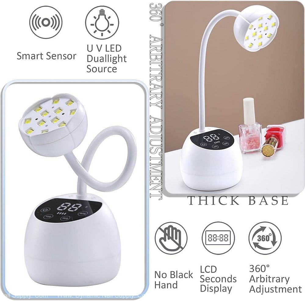 white mini uv led nail lamp - 4