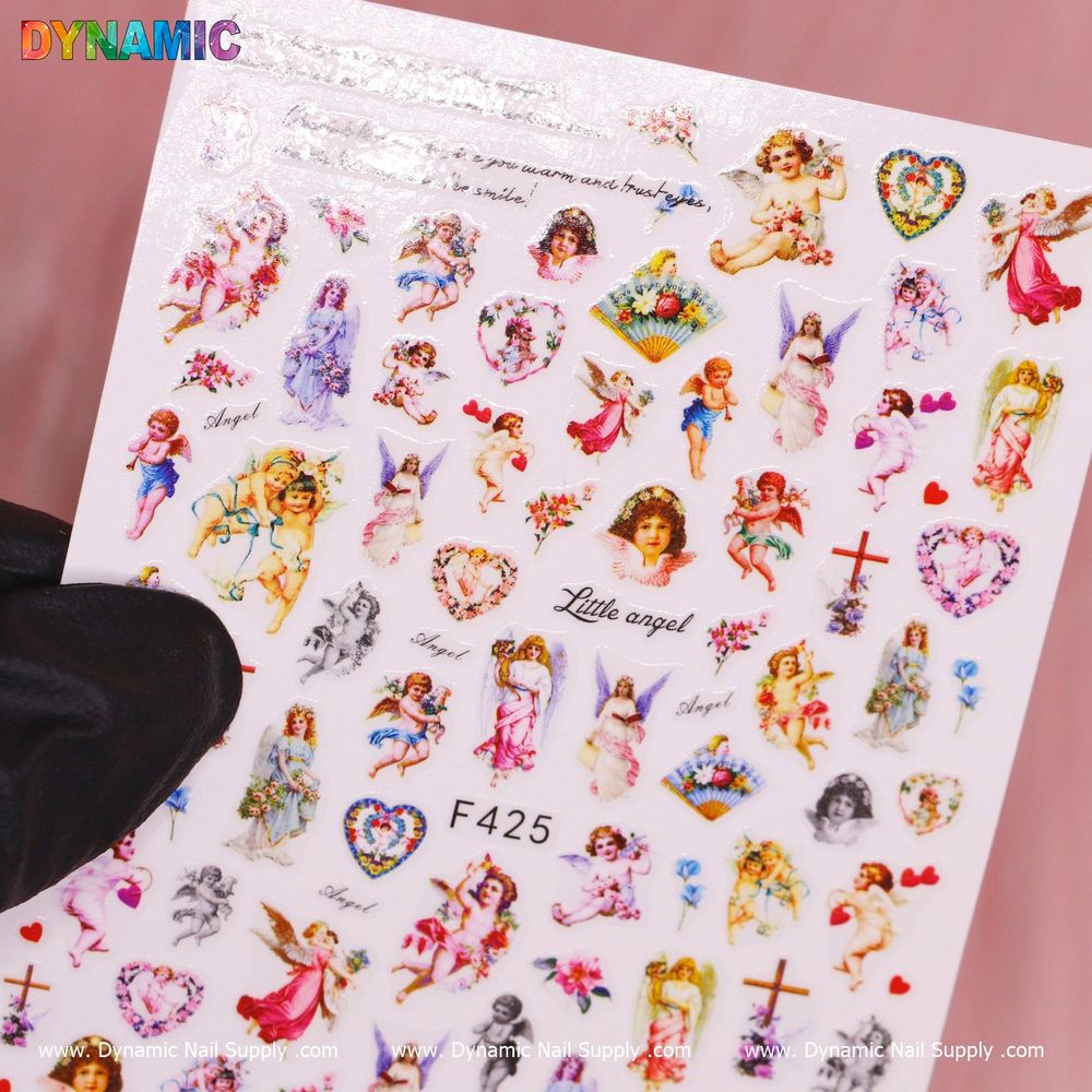 angel and Christian nail stickers - 2