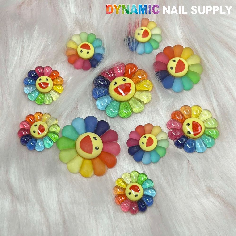 How to Use Smiling Sunflower Nail Charms Like a Pro